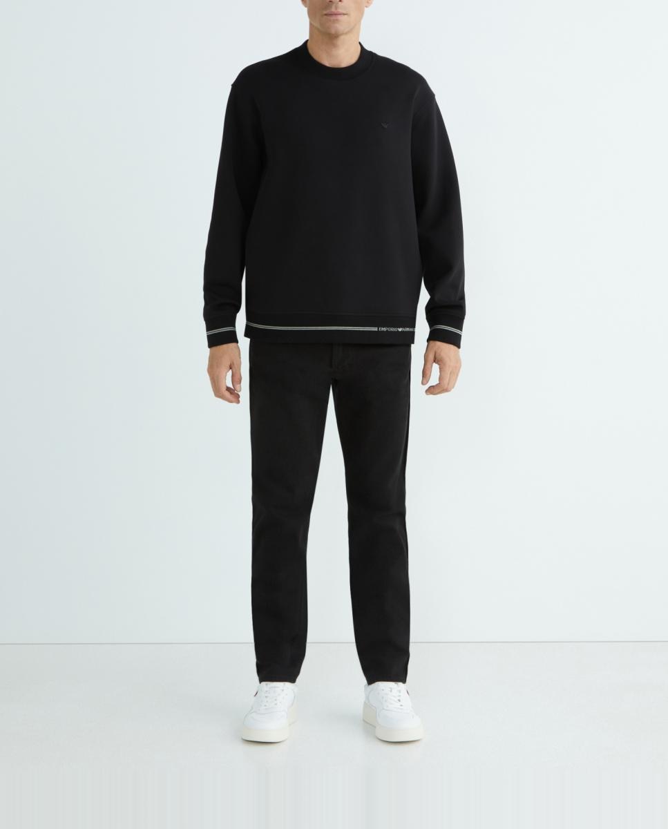 Imagen 0 de Sudadera de hombre cuello redondo con logo con logo en puños y cadera