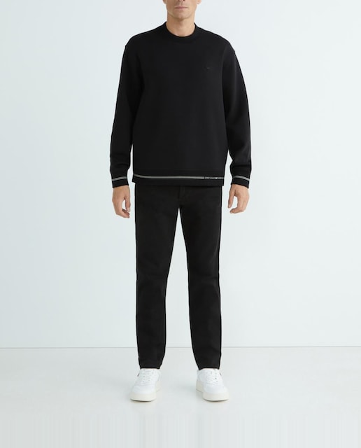 Imagen 0 de Sudadera de hombre cuello redondo con logo con logo en puños y cadera