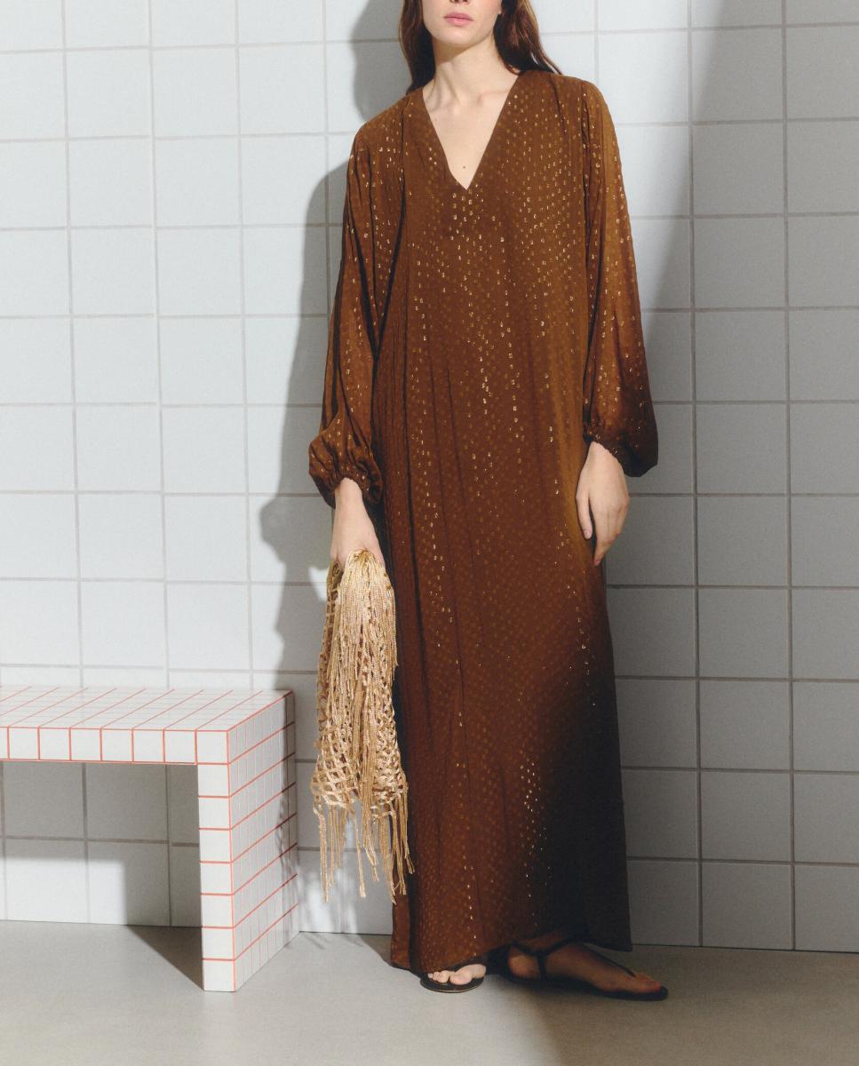 Imagen 0 de Vestido fill coupé en liso