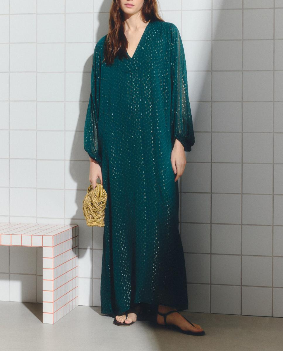 Imagen 0 de Vestido fill coupé en liso