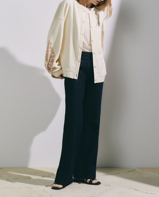 Imagen 0 de Sudadera cerrada de mujer sin capucha