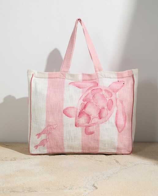 Imagen 0 de Weekend bag con estampado tortuga