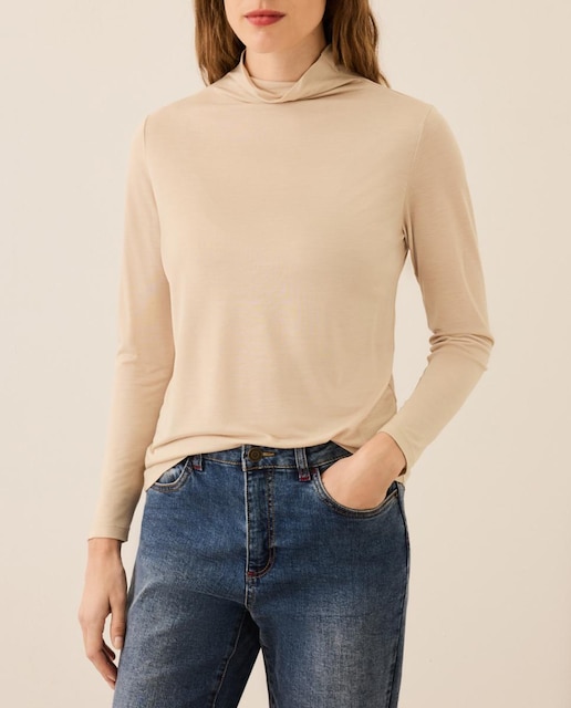 Imagen 0 de Camiseta de mujer con cuello alto