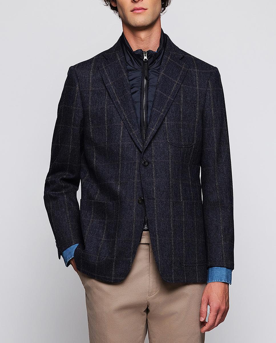 Imagen 0 de Chaqueta hombre regular fit con pecherín cuadro-espiga