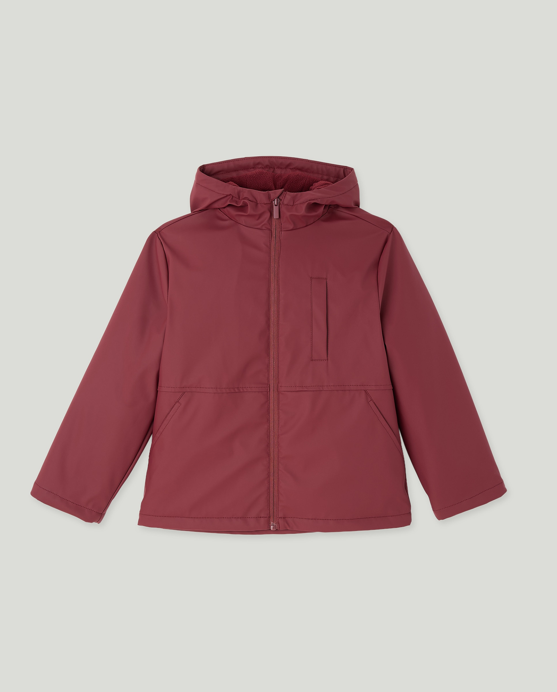 Imagen 0 de Parka de niño engomada con capucha y forro polar