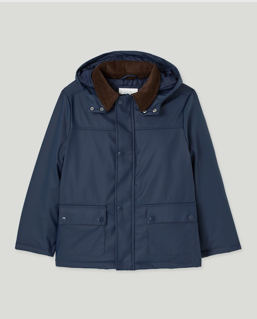 Imagen 0 de Parka de niño engomada capucha cuello pana