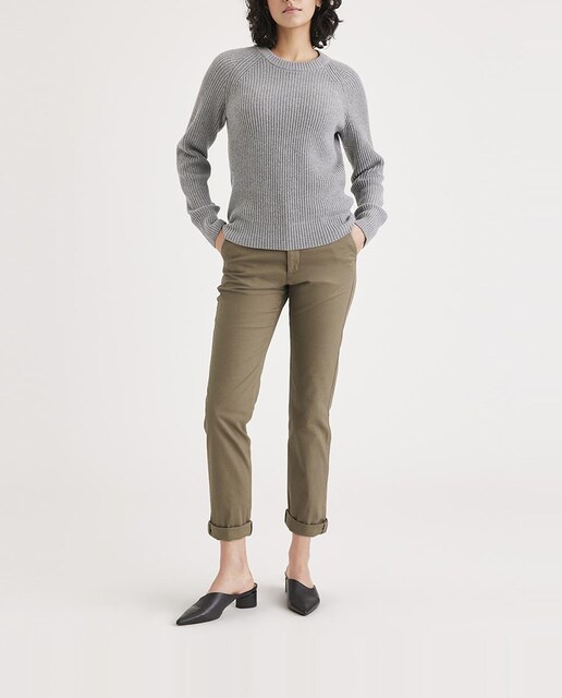 Imagen 0 de Pantalón chino de mujer Slim y cintura media.