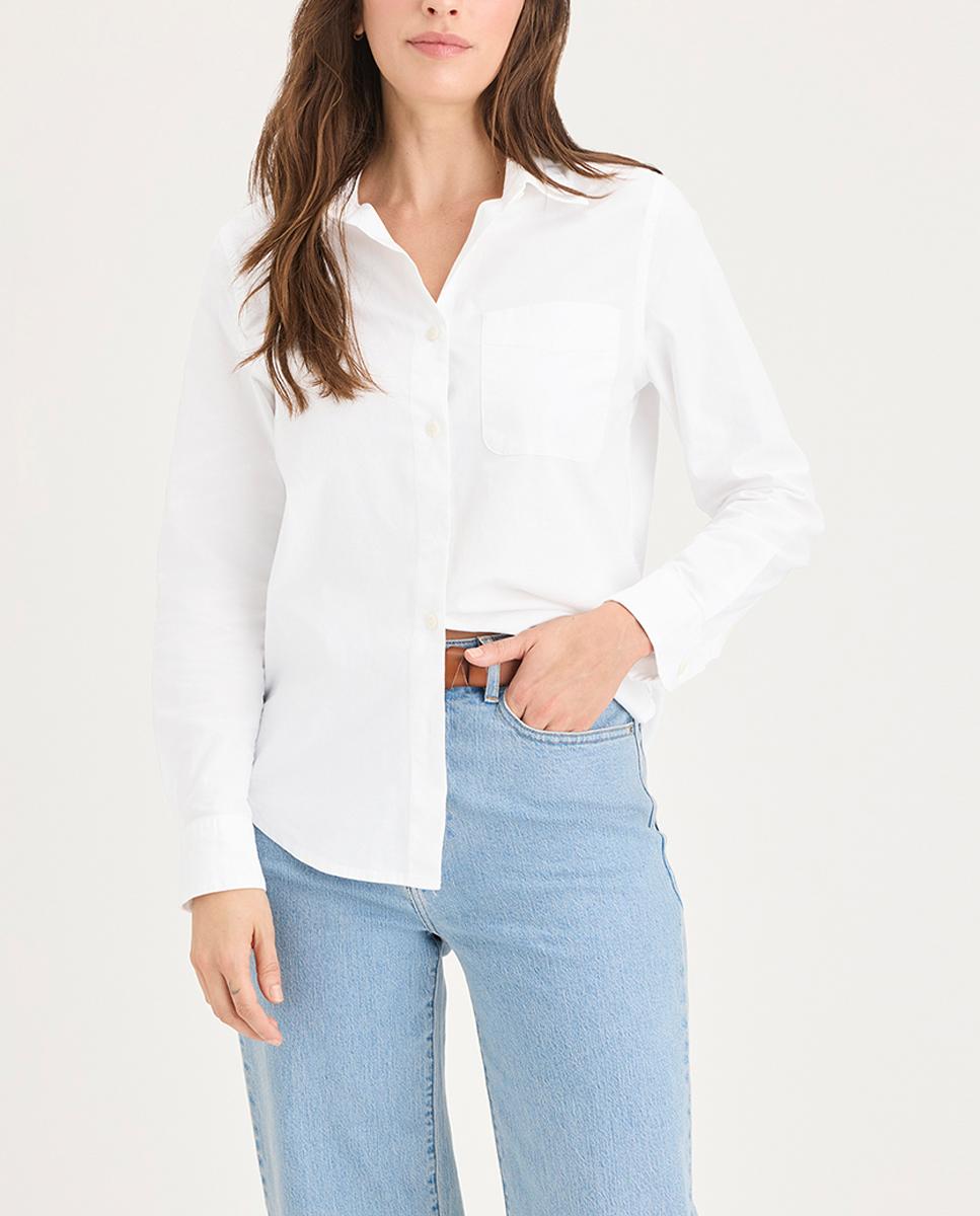 Imagen 0 de Camisa Oxford mujer bolsillo
