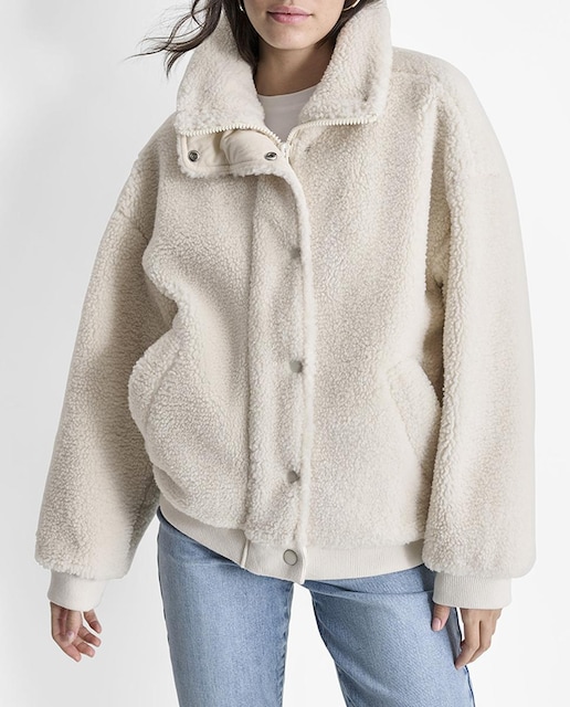 Imagen 0 de Chaqueta de mujer estilo bomber con bajo y puños canalé