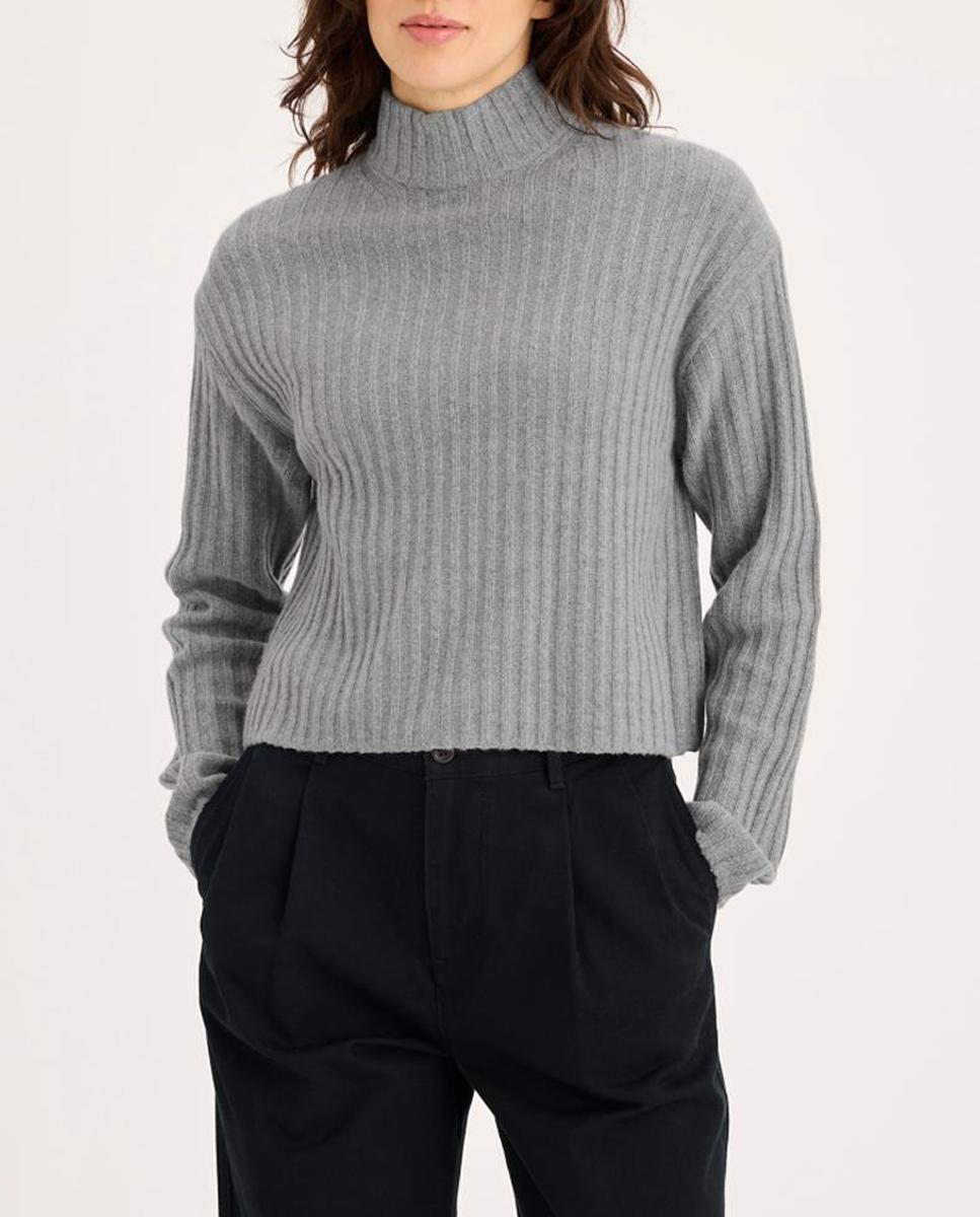 Imagen 0 de Jersey de mujer de manga larga mockneck