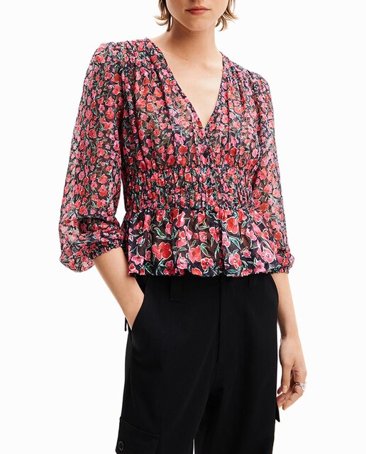 Imagen 0 de Blusa de mujer plumeti flores