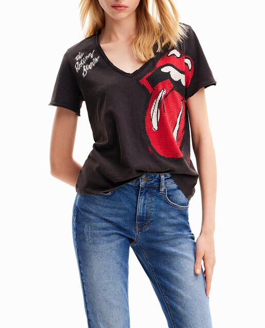 Imagen 0 de Camiseta de mujer strass The Rolling Stones