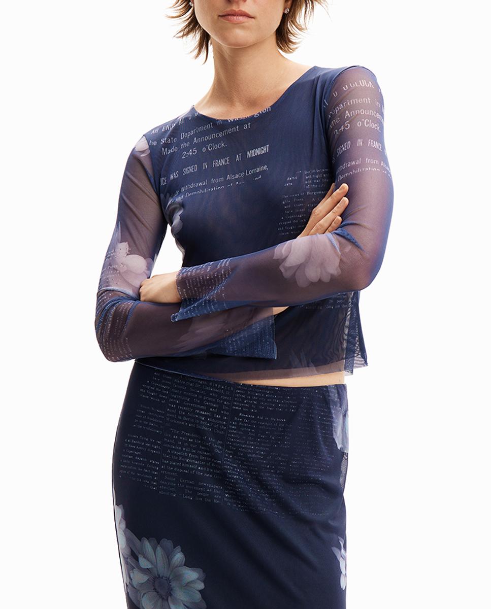 Imagen 0 de Camiseta de mujer tul periódico