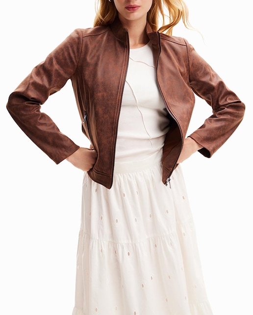 Imagen 0 de Cazadora de mujer biker slim