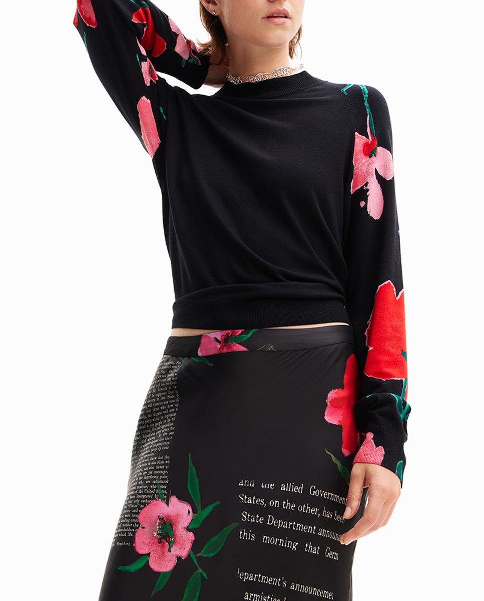Imagen 0 de Jersey de mujer flores acuarela