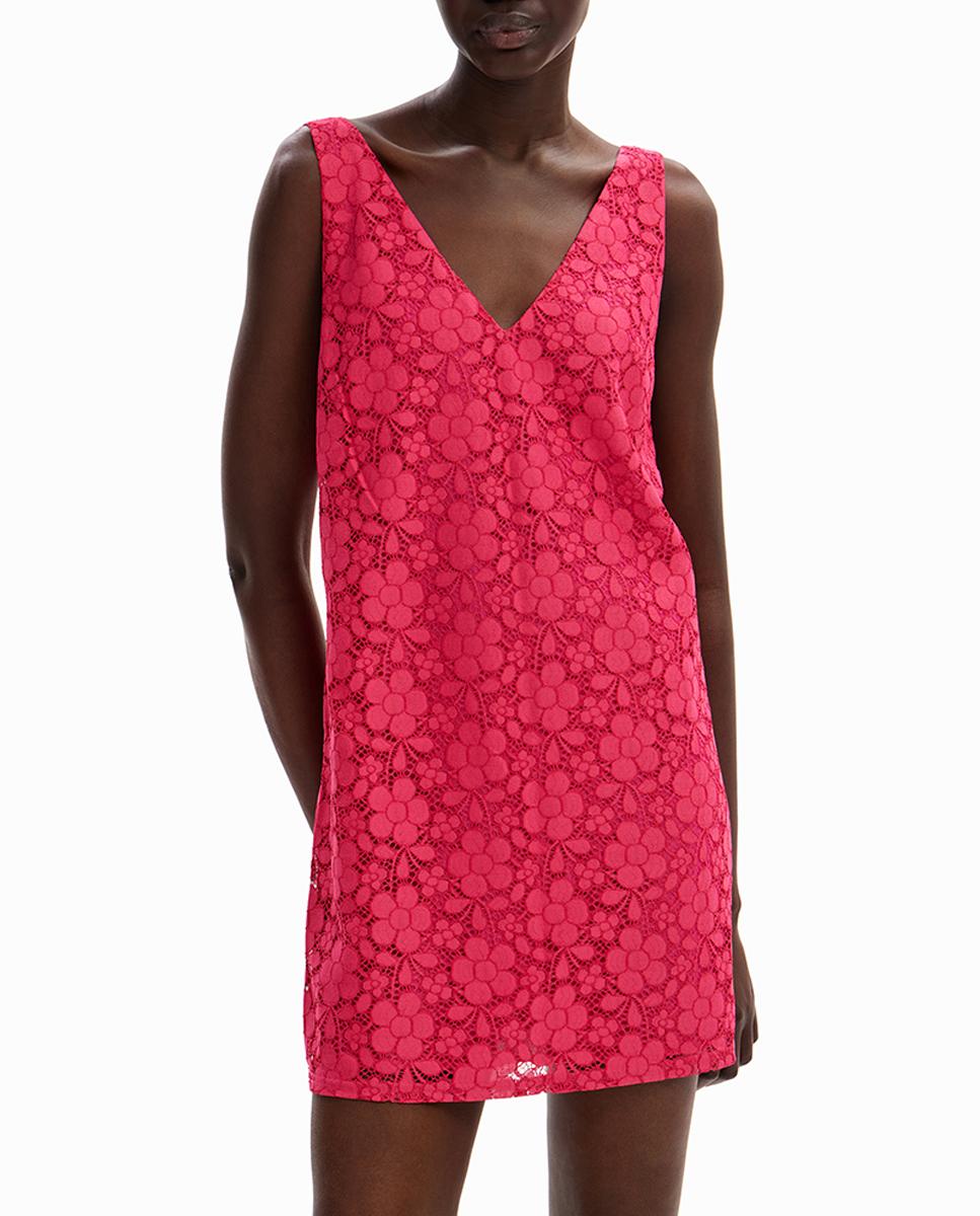 Imagen 0 de Vestido mini encaje flores