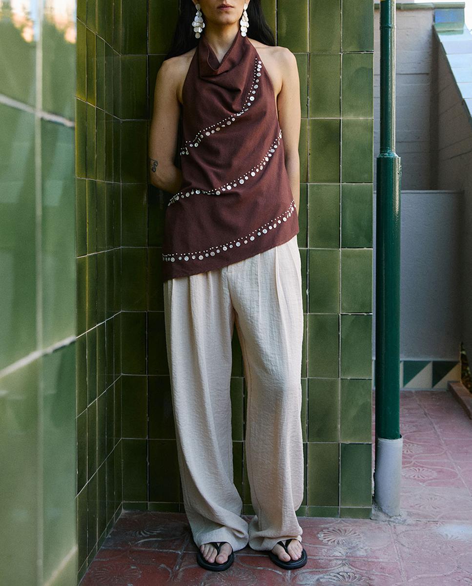 Imagen 0 de Pantalón ancho liso