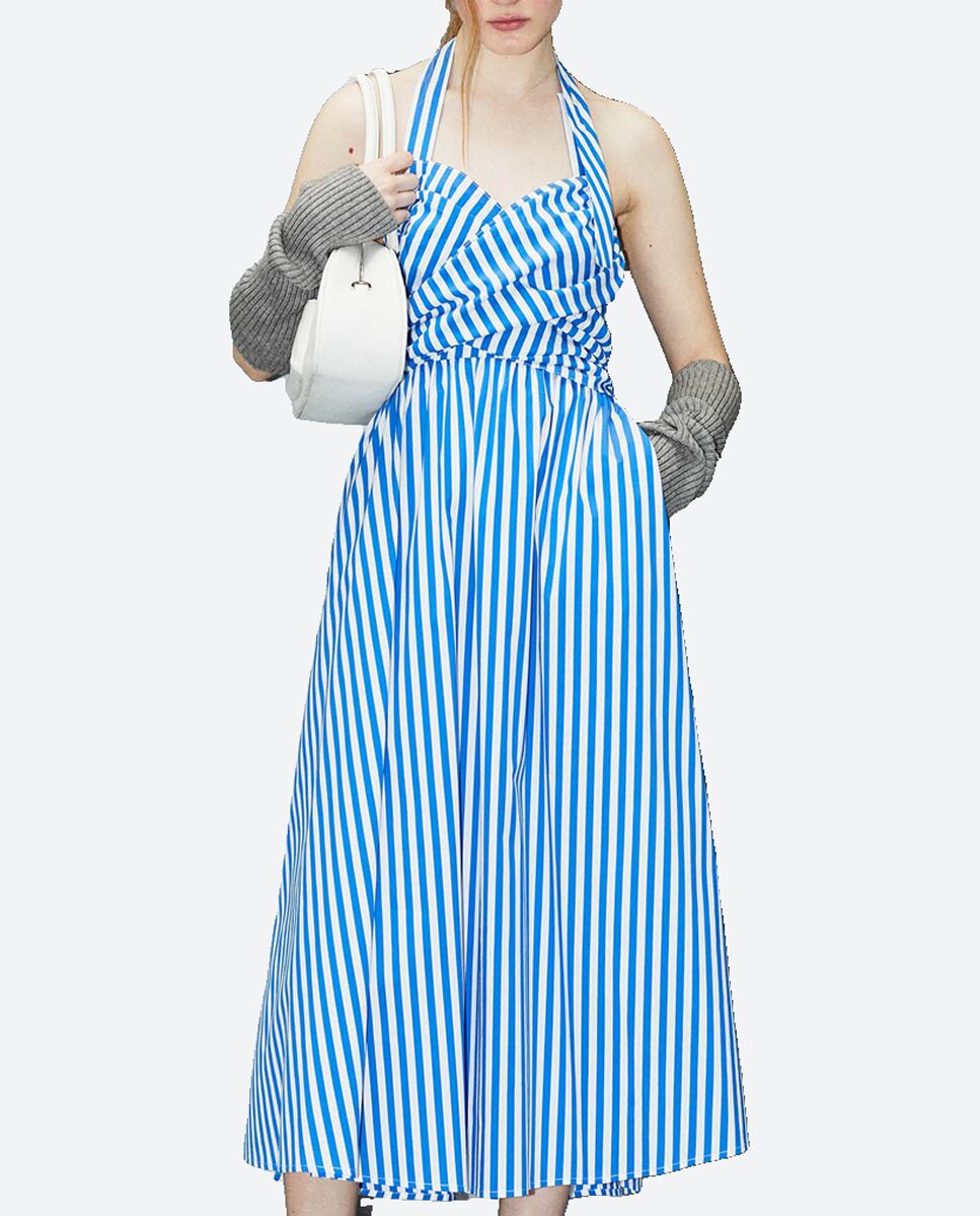 Imagen 0 de Vestido rayas lazada
