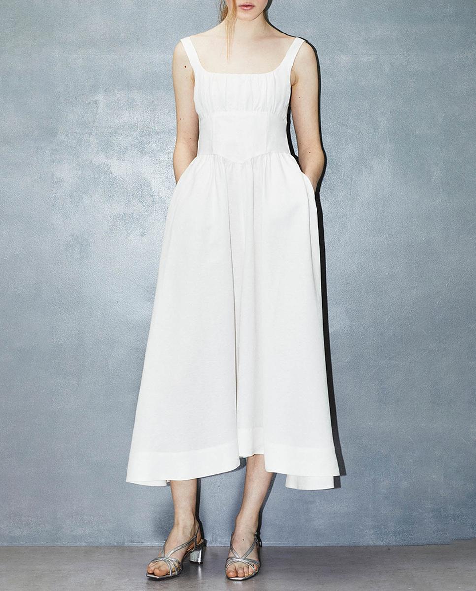 Imagen 0 de Vestido midi tirantes