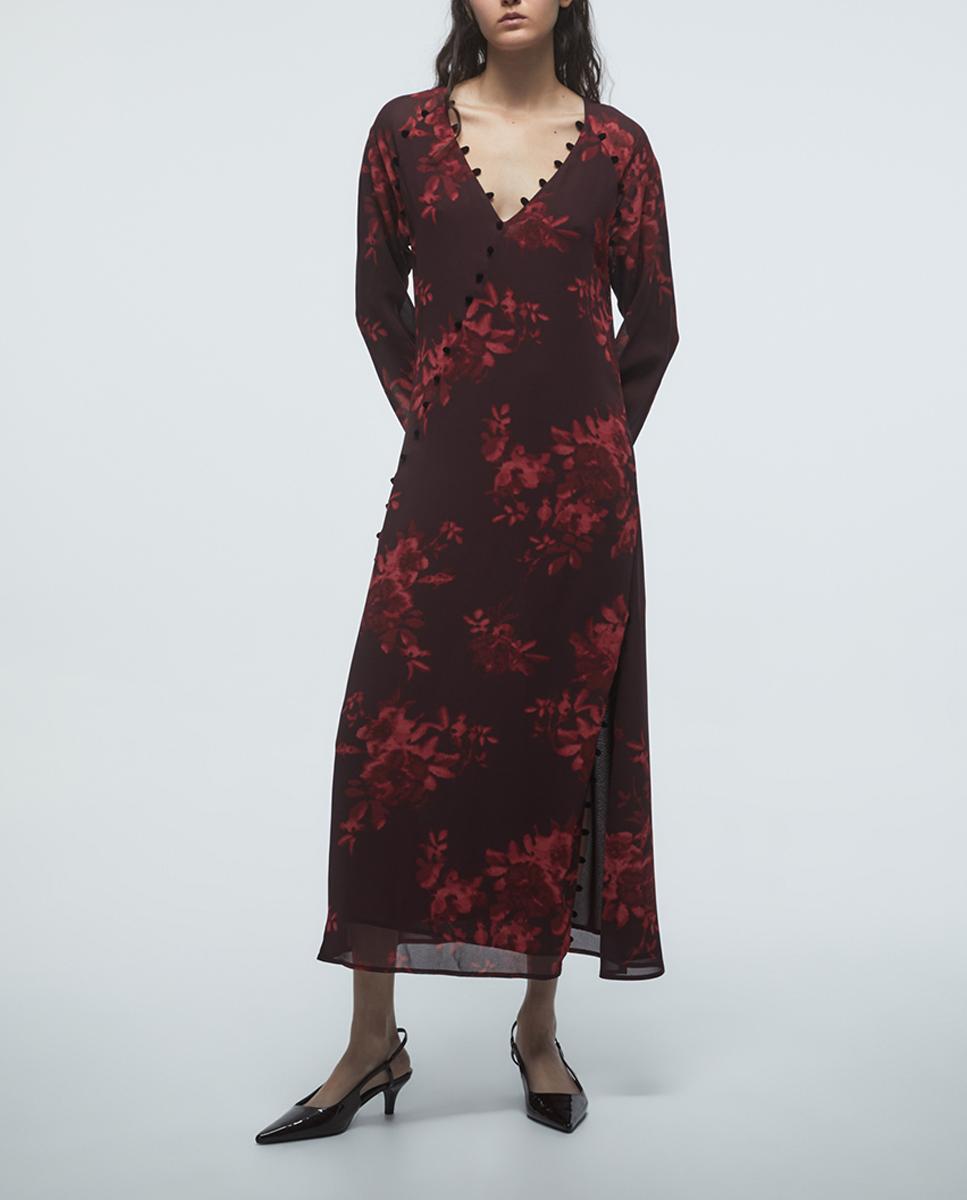 Imagen 0 de Vestido estampado loops