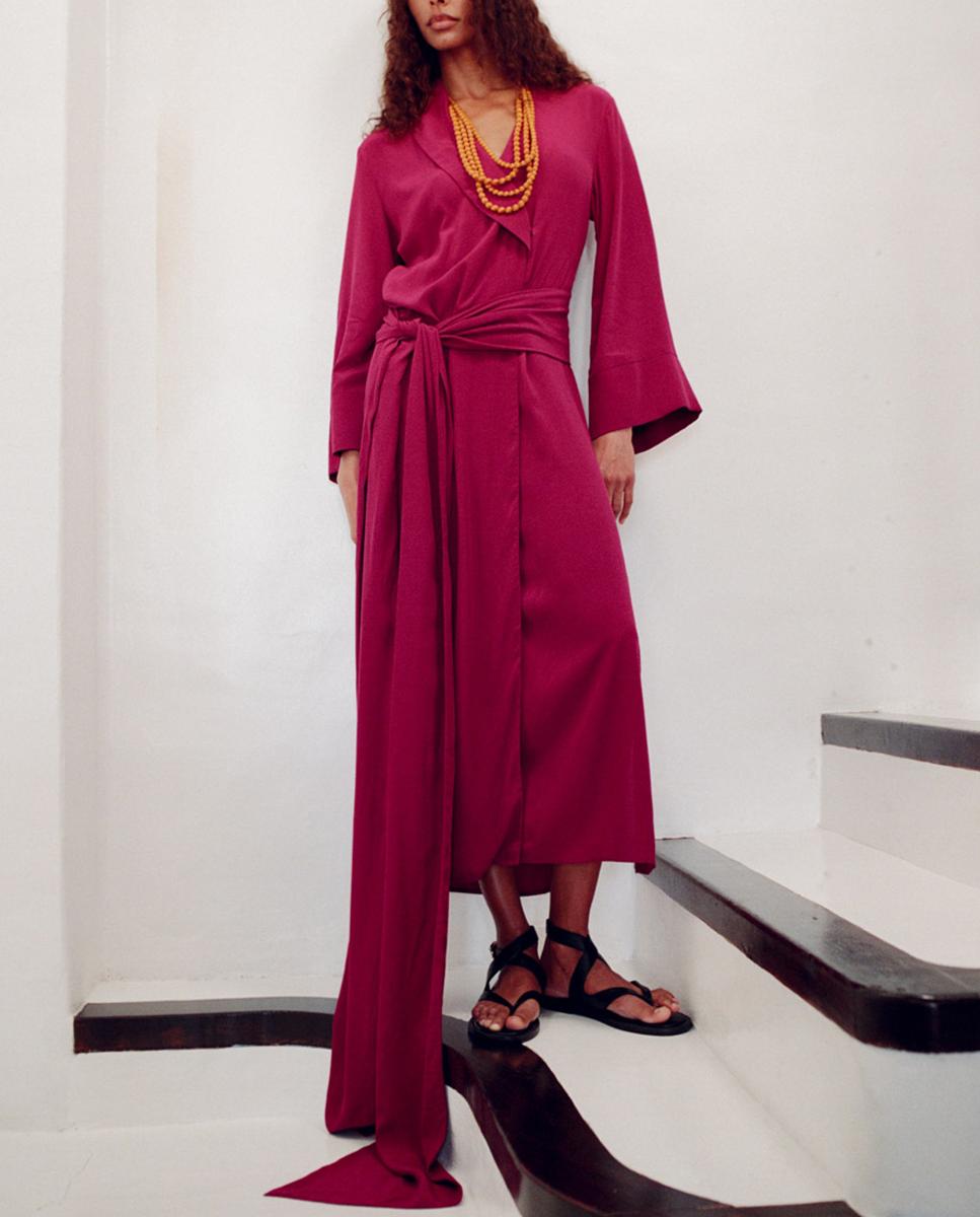 Imagen 0 de Vestido camisero lazada