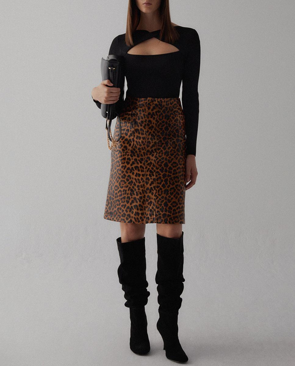 Imagen 0 de Falda leopardo