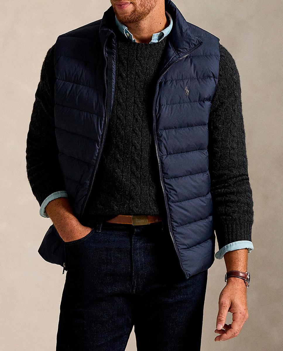 Imagen 0 de Chaleco de hombre acolchado con logotipo tallas grandes