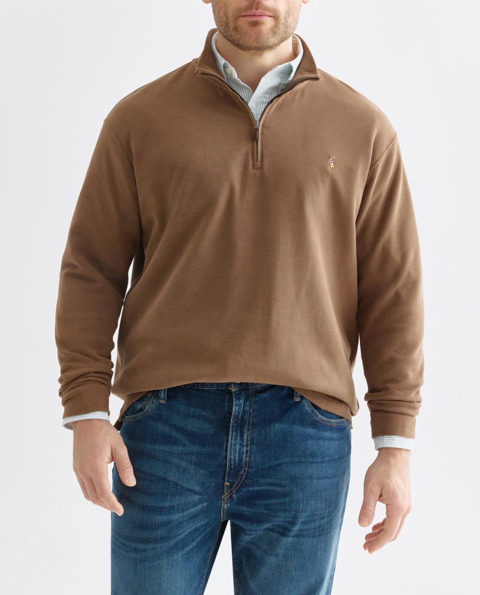 Imagen 0 de Jersey de hombre de media cremallera disponible en tallas grandes