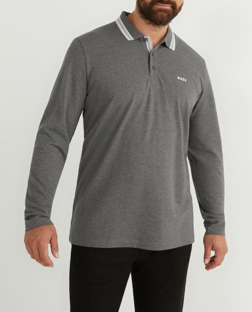 Imagen 0 de Polo de manga larga de hombre tallas grandes