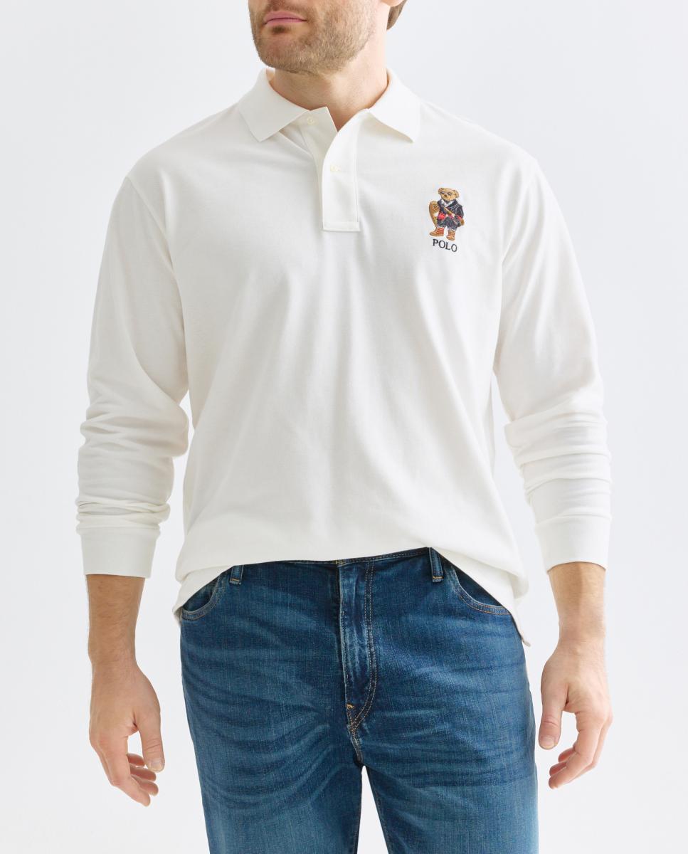 Imagen 0 de Polo de hombre de piqué de manga larga tallas grandes