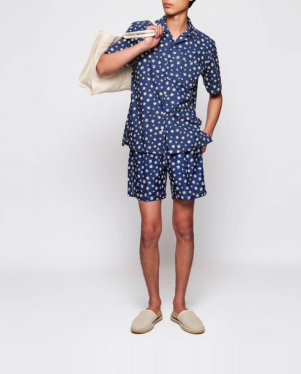 Imagen 0 de Bañador bermuda de hombre estampado margaritas tallas grandes