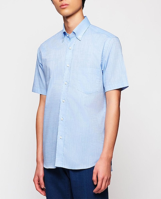 Imagen 0 de Camisa casual de hombre manga corta liso Tallas grandes