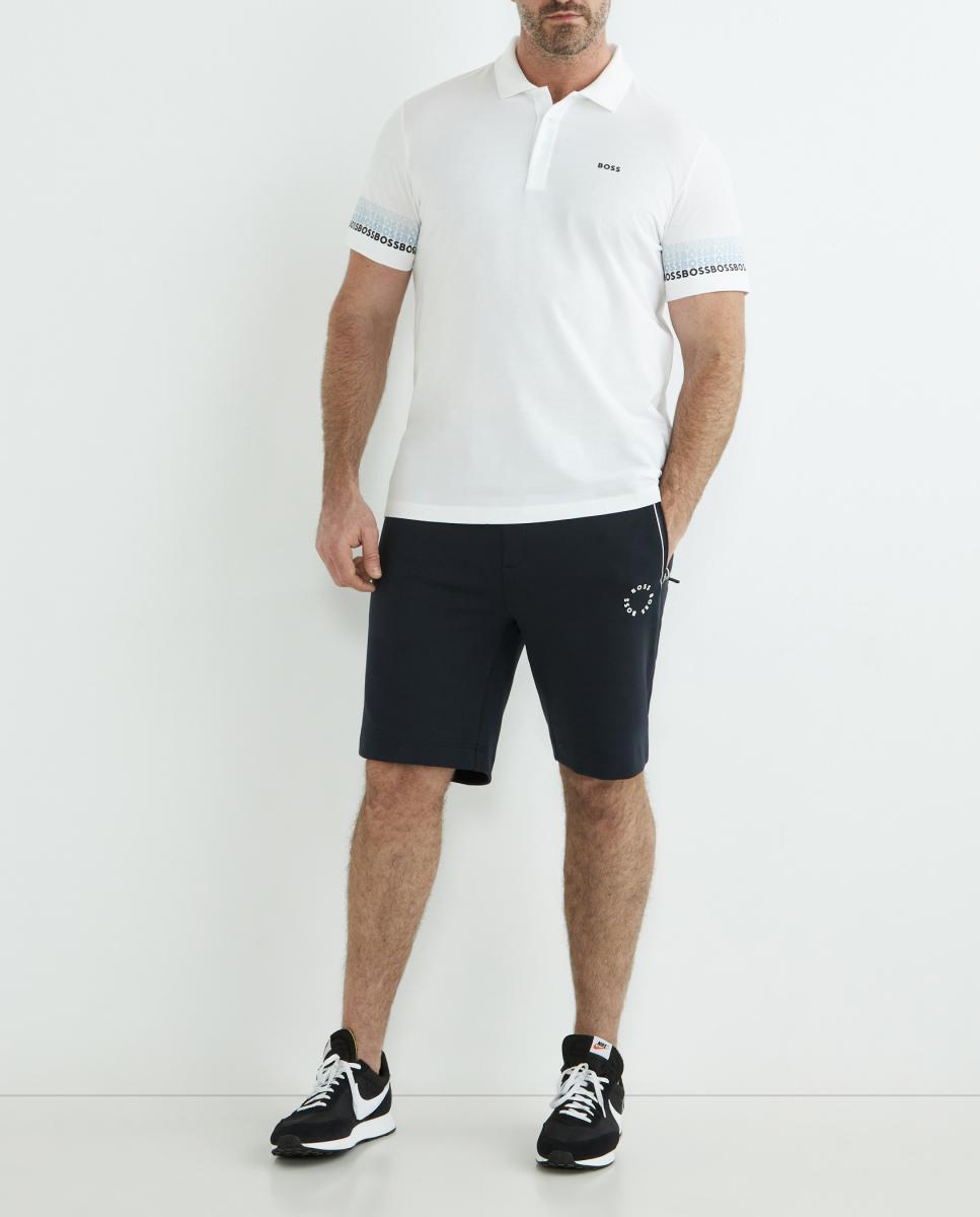 Imagen 0 de Polo manga corta de hombre con logos talla grande