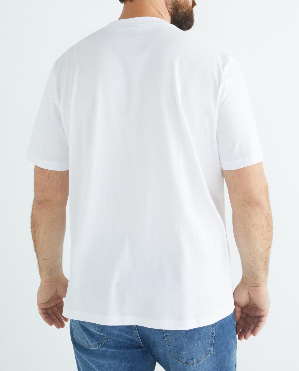 Camiseta de hombre manga corta con logo talla grande — oferta en Primeriti