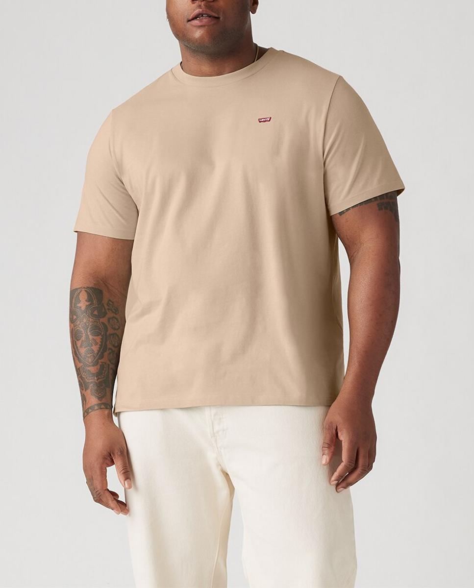 Imagen 0 de Camiseta de hombre de manga corta con cuello redondo tallas grandes