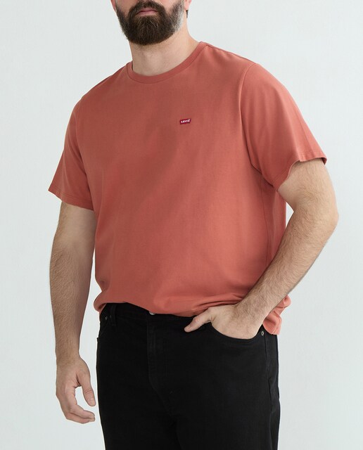 Imagen 0 de Camiseta de hombre de manga corta con cuello redondo tallas grandes