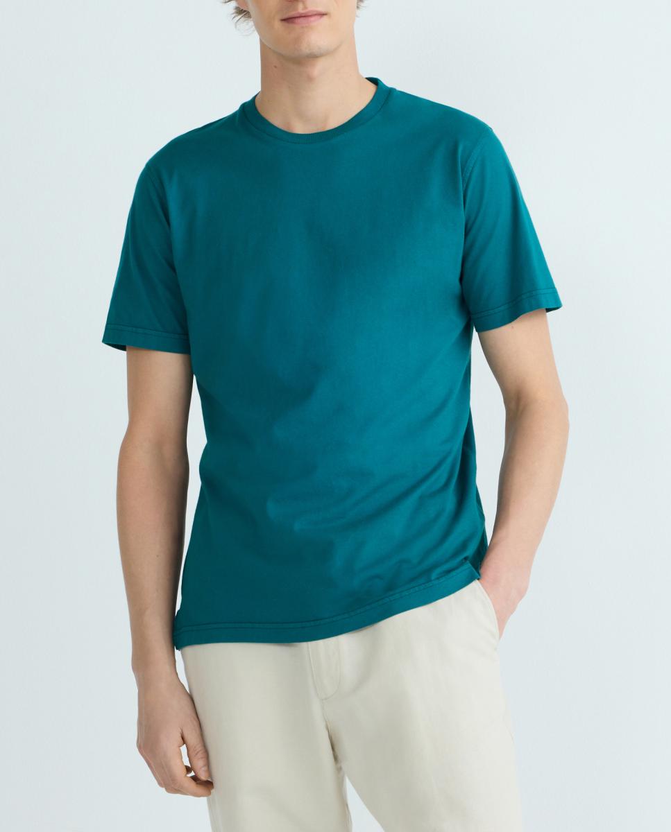 Imagen 0 de Camiseta de hombre manga corta de algodón orgánico tallas grandes