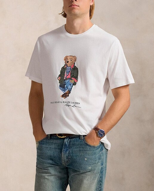 Imagen 0 de Camiseta de hombre de algodón con Polo Bear tallas grandes