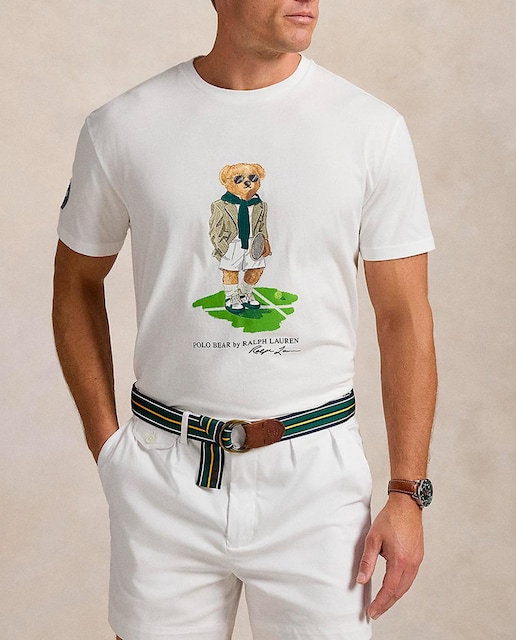 Imagen 0 de Camiseta de hombre de algodón con Polo Bear