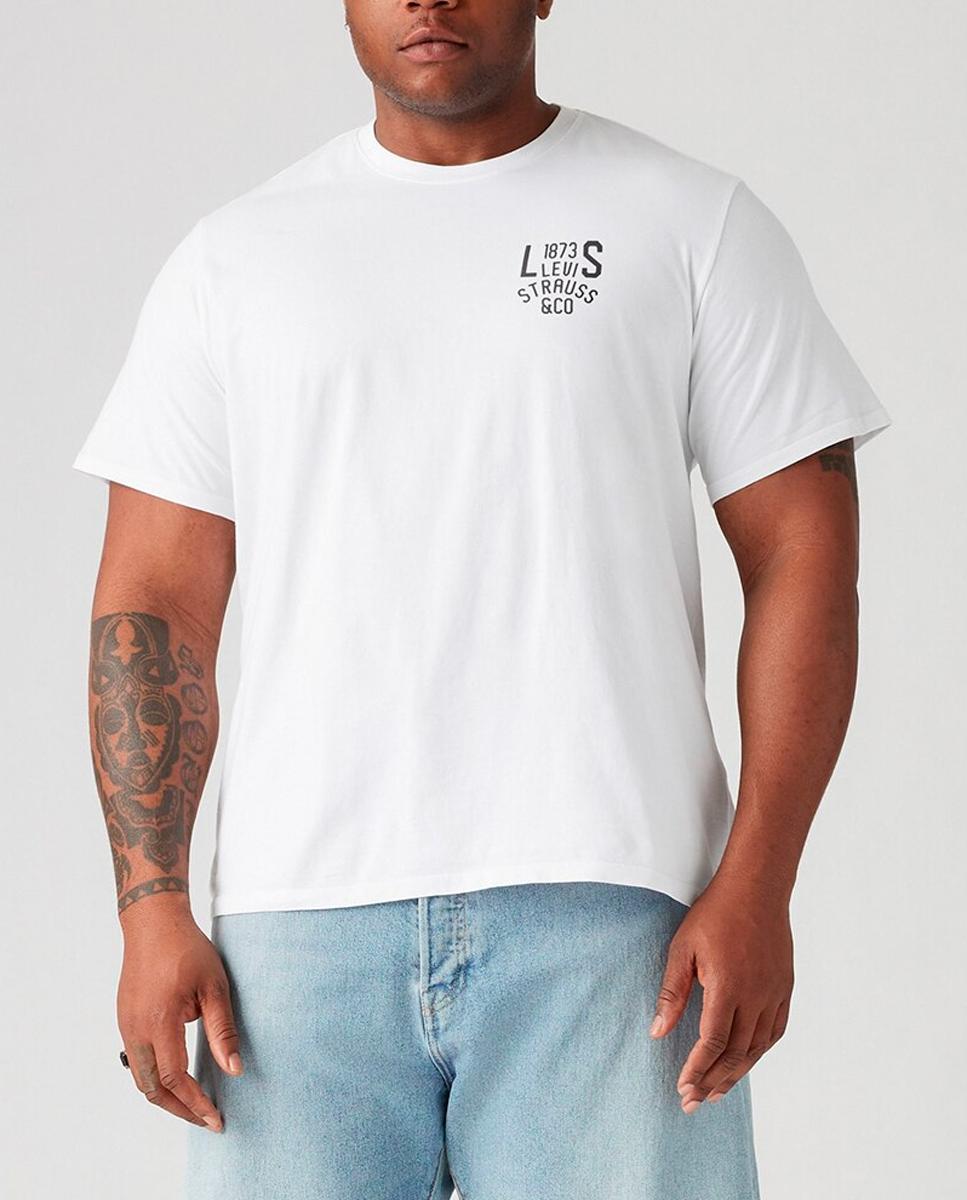 Imagen 0 de Camiseta de hombre tallas grandes de manga corta con cuello redondo
