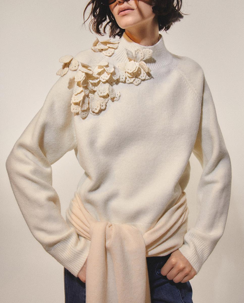 Imagen 0 de Jersey flores crochet
