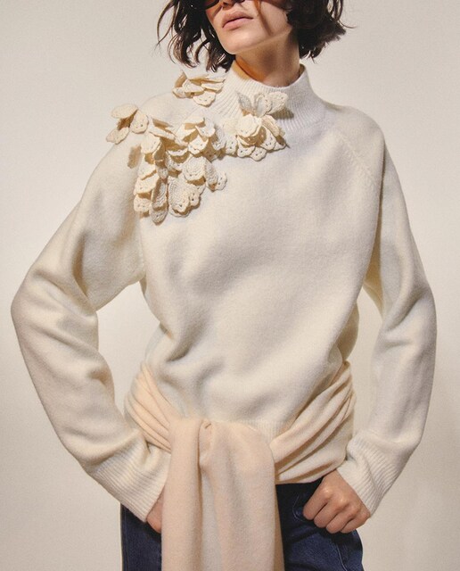 Imagen 0 de Jersey flores crochet