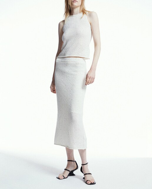 Imagen 0 de Falda punto lentejuelas