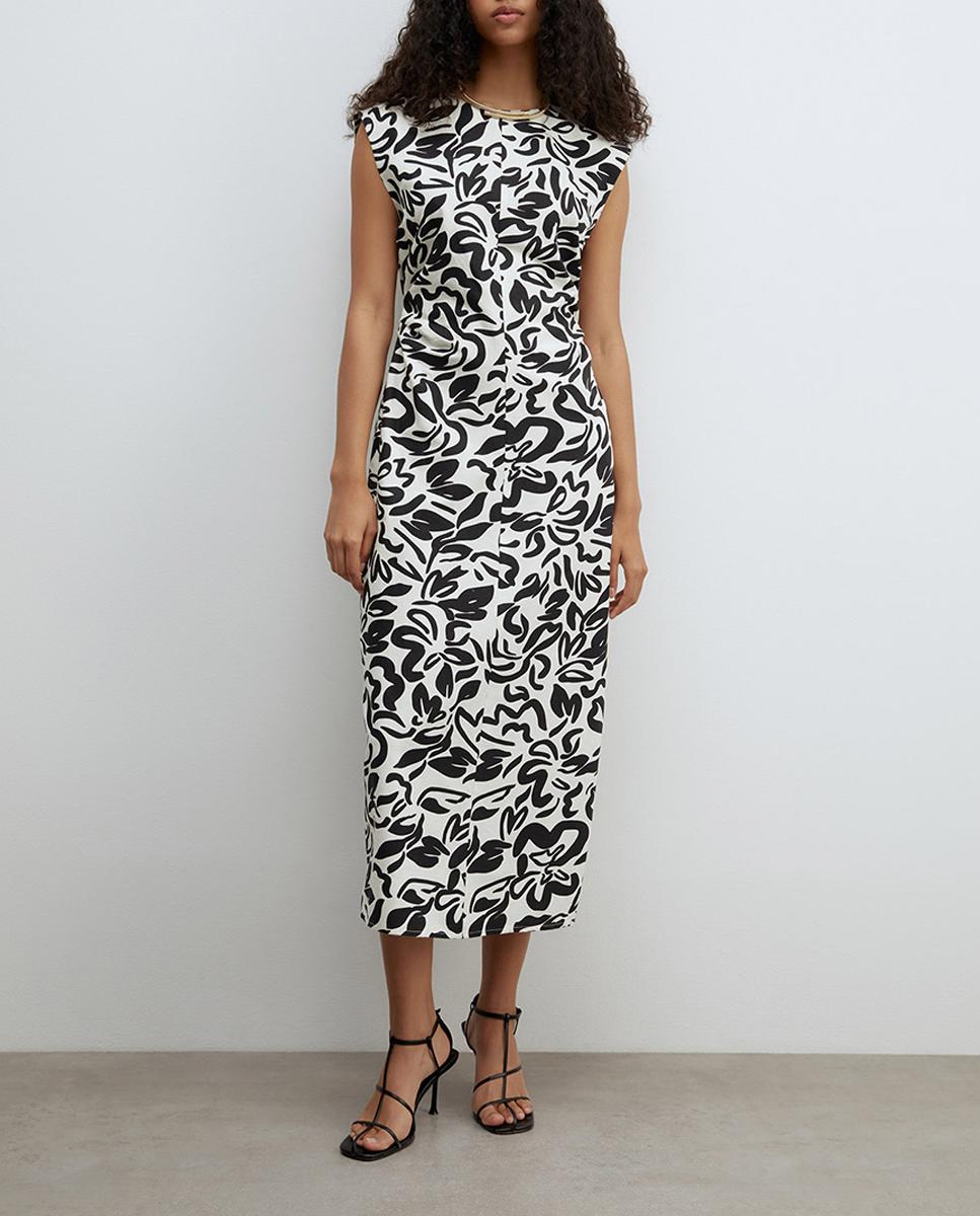 Imagen 0 de Vestido frunce lino