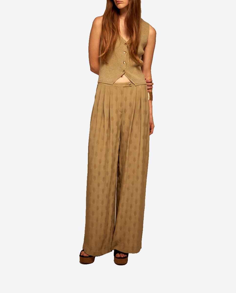 Imagen 0 de Pantalón fluido jacquard