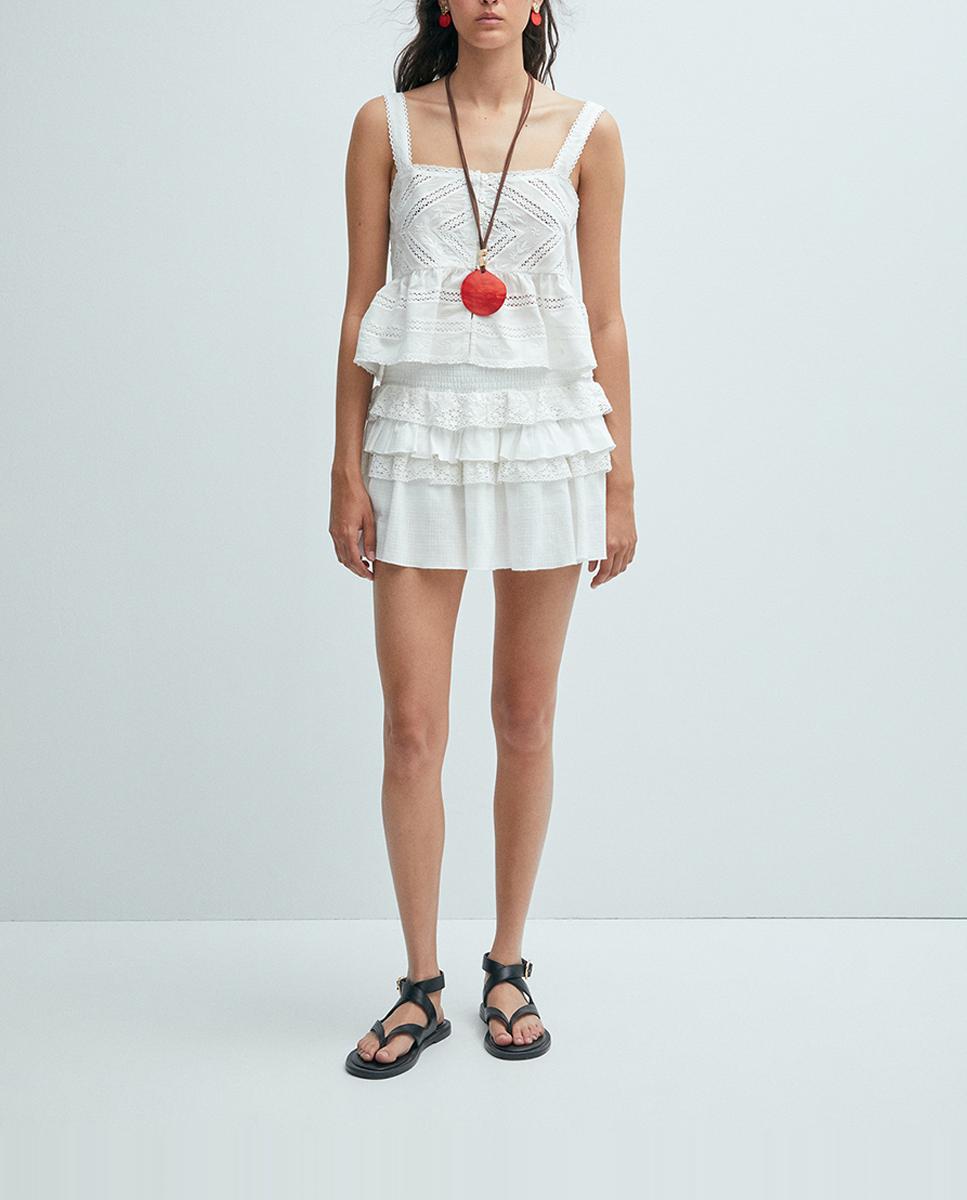 Imagen 0 de Falda volantes lace