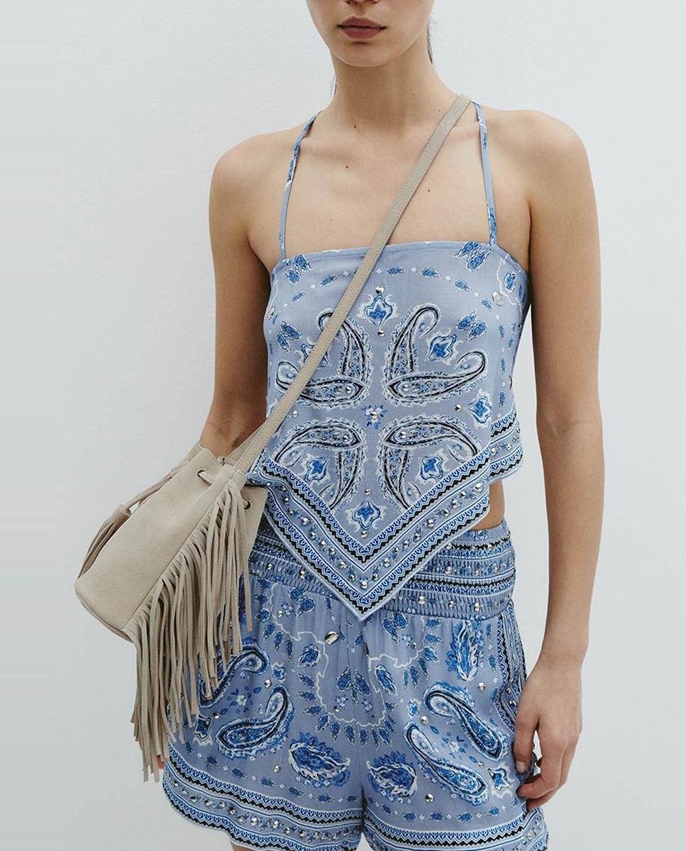 Imagen 0 de Top pañuelo print