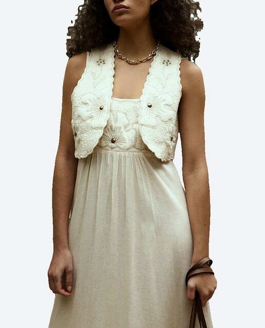 Imagen 0 de Chaleco bordado acolchado