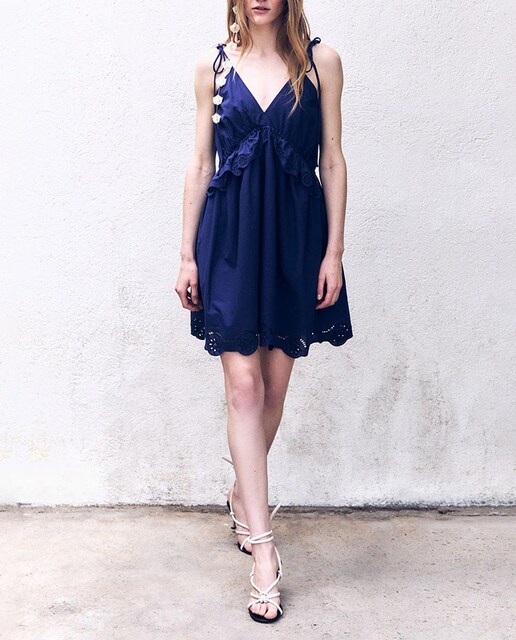 Imagen 0 de Vestido corto lace