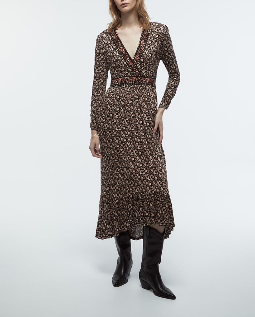 Imagen 0 de Vestido viscosa pico
